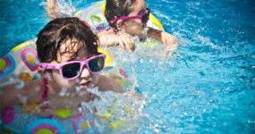 Bagno in piscina